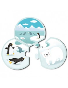 Puzzle Trio Animais  24 Peças