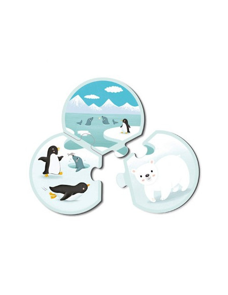 Puzzle Trio Animais  24 Peças