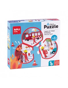 Puzzle Trio Profissões  24 Peças