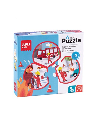 Puzzle Trio Profissões  24 Peças