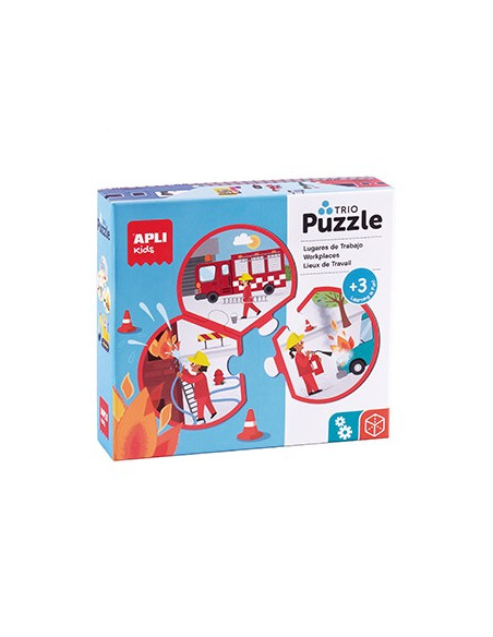 Puzzle Trio Profissões  24 Peças