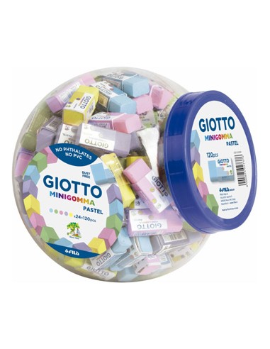 Borracha Giotto Happy Gomma Pastel Bomboneira 120un