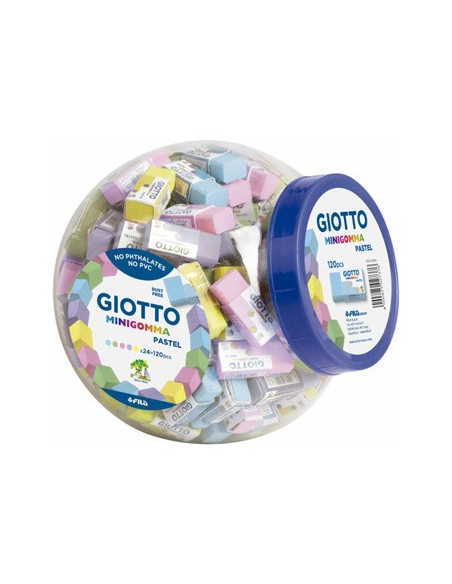 Borracha Giotto Happy Gomma Pastel Bomboneira 120un