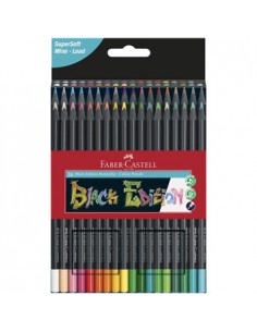 Lapis Cor 18cm Faber Castell Black Edition Cx Cartao 36un