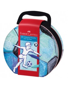 Marcador Feltro Faber Castell Connector Mala Futebol 33un