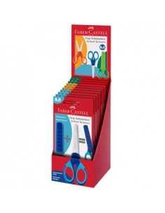 Expositor Tesoura Faber Castell Grip Proteção 10un