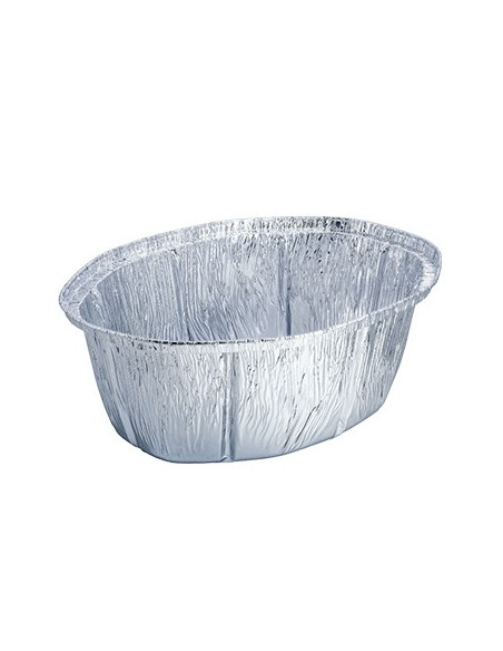 Embalagem Alimentar Alumínio 2600ml Oval c/Tampa 100un