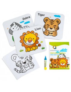 Pintura Mágica Leão Tigre e Zebra Ambarsciense