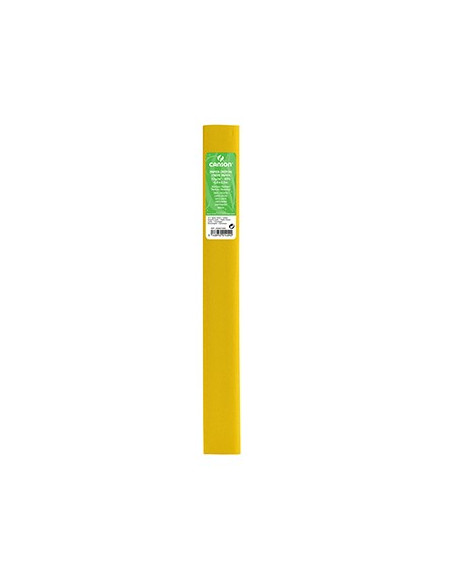Papel Crepe 50x250cm Rolo Canson Cor Amarelo Limão