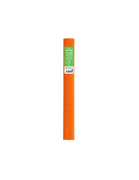 Papel Crepe 50x250cm Rolo Canson Cor Laranja