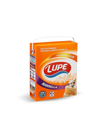Detergente em Pó Máquina Roupa Lupe Marselha 84 Doses 5,46Kg