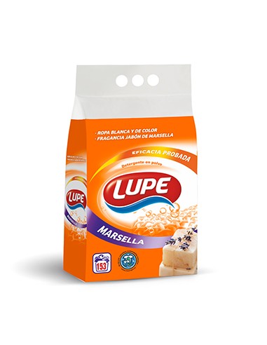 Detergente em Pó Máquina Roupa Lupe Marselha 153 Doses 10Kg