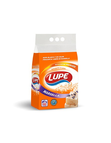Detergente em Pó Máquina Roupa Lupe Marselha 153 Doses 10Kg