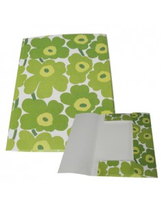 Capa 3 Abas Marimekko 320x245mm c/Elast Verde-1un