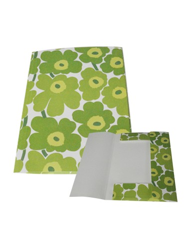 Capa 3 Abas Marimekko 320x245mm c/Elast Verde-1un