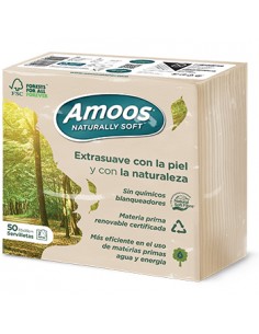 Guardanapos 33x33cm Amoos 2Fls Naturally Soft 50un