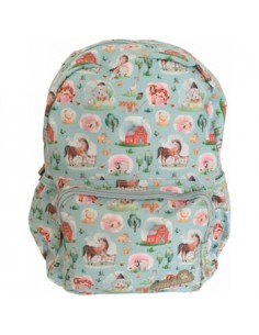 Mochila Infantil Ambar Pets Friend Farm Azul