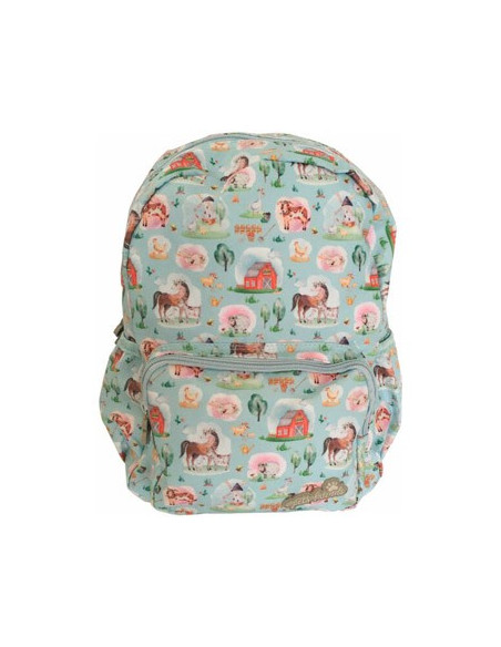 Mochila Infantil Ambar Pets Friend Farm Azul