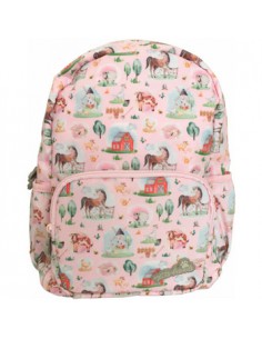 Mochila Infantil Ambar Pets Friend Farm Rosa