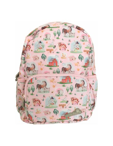 Mochila Infantil Ambar Pets Friend Farm Rosa