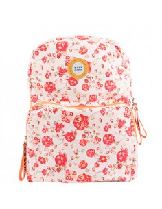 Mochila Escolar 2 Fechos Ambar Moonflower Roses