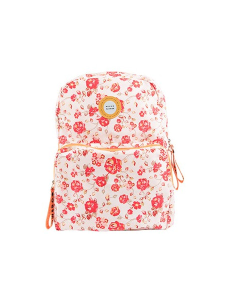 Mochila Escolar 2 Fechos Ambar Moonflower Roses