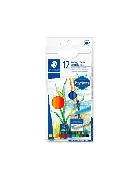 Lápis Cor Aguarelável STAEDTLER 14610C M12 Cx Metal 12un