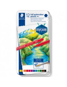 Lápis Cor Aguarelável STAEDTLER 14610G M12 Cx Metal 12un
