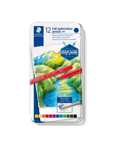 Lápis Cor Aguarelável STAEDTLER 14610G M12 Cx Metal 12un