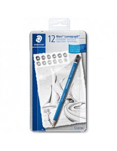 Lápis Grafite 100G12S STAEDTLER Mars Lumograph Cx Metal 12un