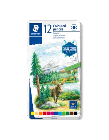 Lápis Cor STAEDTLER 146C M12  Design Journey Cx Metal 12un