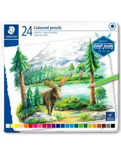 Lápis Cor STAEDTLER 146C M12  Design Journey Cx Metal 24un