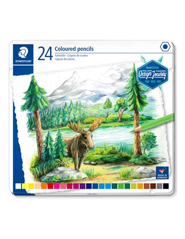 Lápis Cor STAEDTLER 146C M12  Design Journey Cx Metal 24un