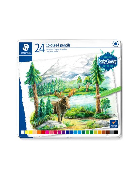 Lápis Cor STAEDTLER 146C M12  Design Journey Cx Metal 24un