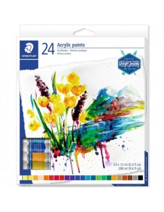 Tinta Acrílica STAEDTLER 8500 C12 Design Journey 12ml 24un