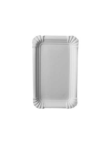 Travessas de Cartao Rectagular Branco 10x16cm 250un