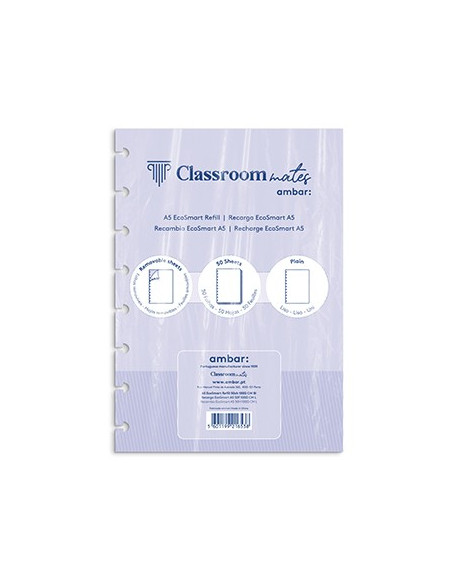 Recarga p/Caderno Inteligente Ambar EcoSmart A5 100Fl Liso