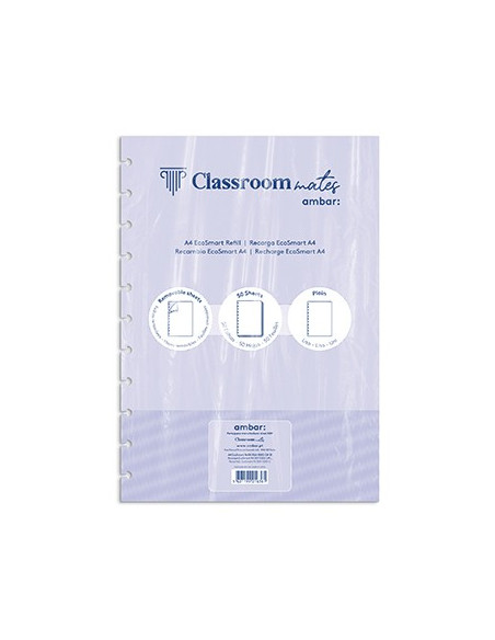 Recarga p/Caderno Inteligente Ambar EcoSmart A4 100Fl Liso