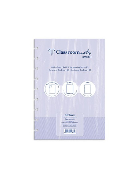 Recarga p/Caderno Inteligente Ambar EcoSmart B5 100Fl Liso