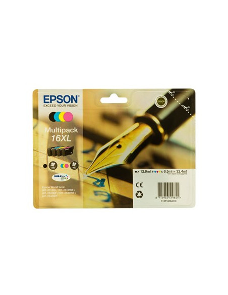 Tinteiro WF2010/2510/2520/2530 nº16XL Alta Capacidade Pack4C