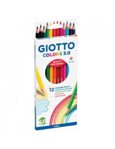 Lápis Cor Aguarelável Giotto Colors 3.0 Cx Cartão 12un