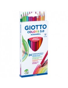 Lápis Cor Aguarelável Giotto Colors 3.0 Cx Cartão 24un