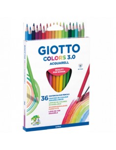 Lápis Cor Aguarelável Giotto Colors 3.0 Cx Cartão 36un