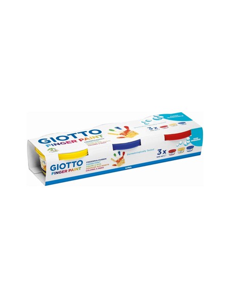 Guache Pintura Dedos Giotto Dita 100ml Pack 3 Cores