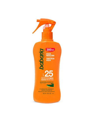 Protetor Solar SPF25 Babaria Aloe Vera Spray 300ml