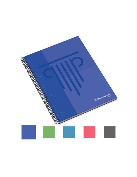 Caderno Espiral A5 Ambar WB Quadri 90gr 100Fls Cor Sortido
