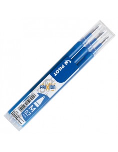 Recarga Gel Pilot Frixion Ball Clicker 0,7mm Azul 3un