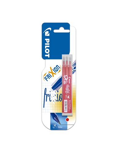 Recarga Gel Pilot Frixion Ball Clicker 0,7mm Vermelho 3un