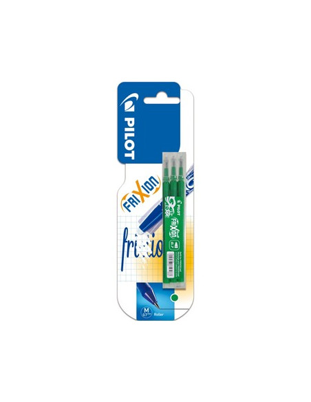Recarga Gel Pilot Frixion Ball Clicker 0,7mm Verde 3un