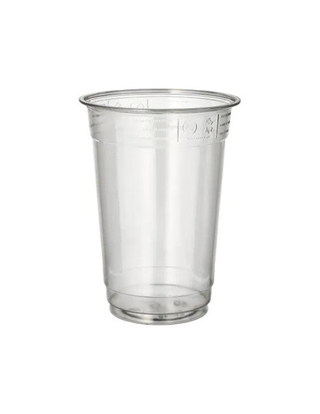 Copos PET 400ml 12,5cm Transparente 50un